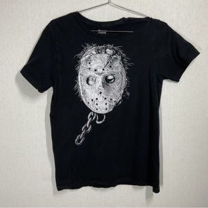 Friday the 13th Distressed Black Tshirt in Size Medium